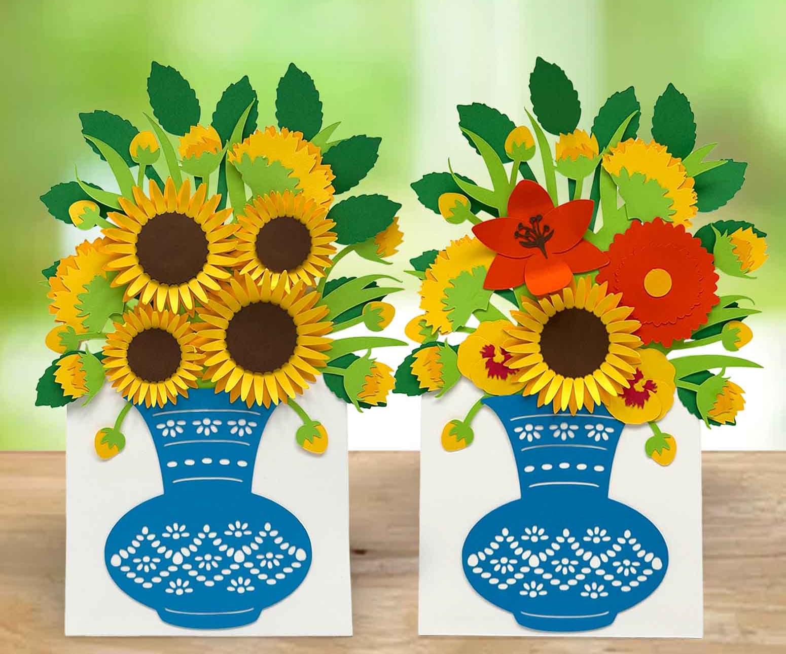 3D bouquet card