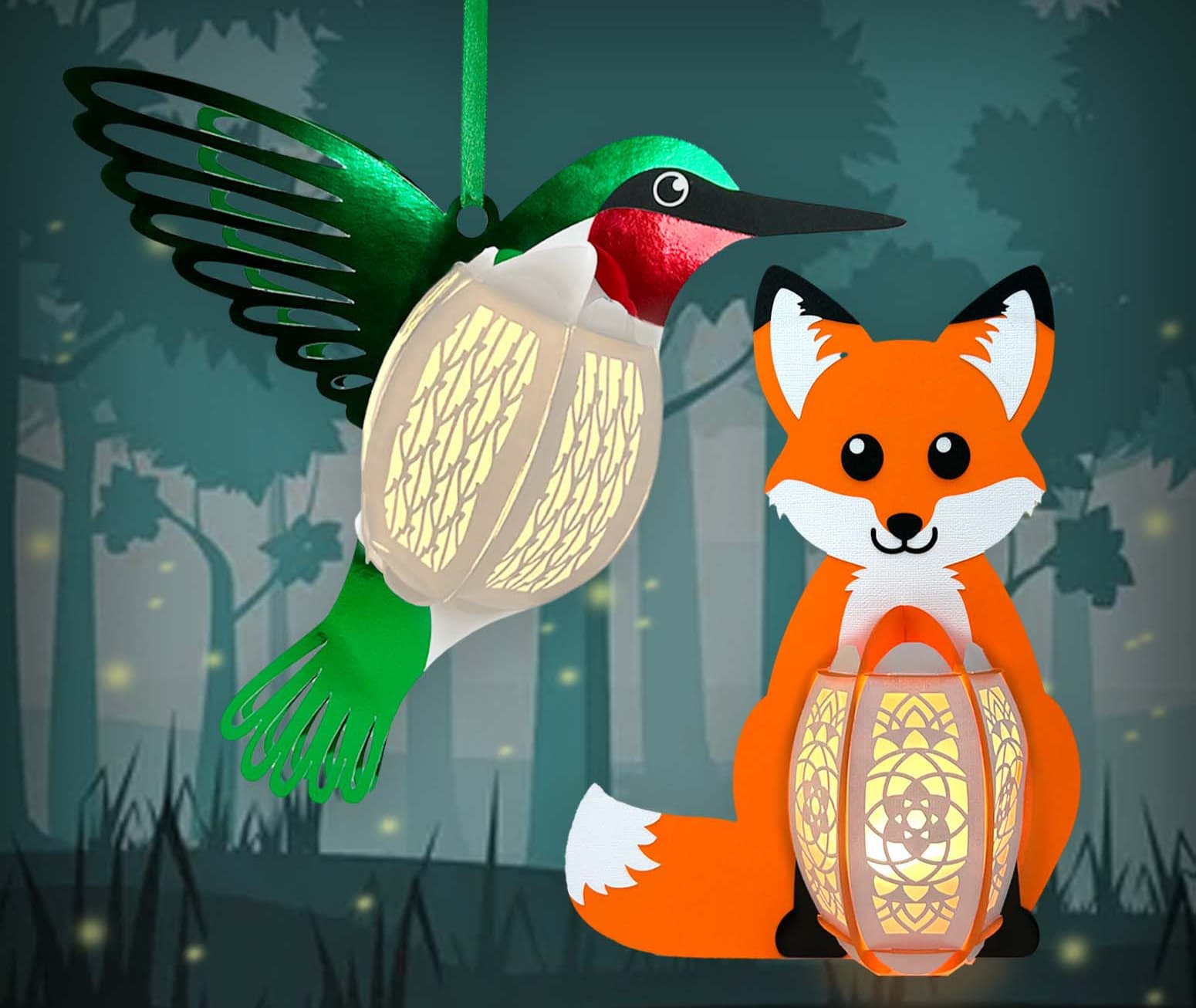 Animal paper lanterns